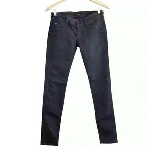 🌈 6/$60, Hudson Skinny Jeans, Low Rise, Magenta, Black, Size 25